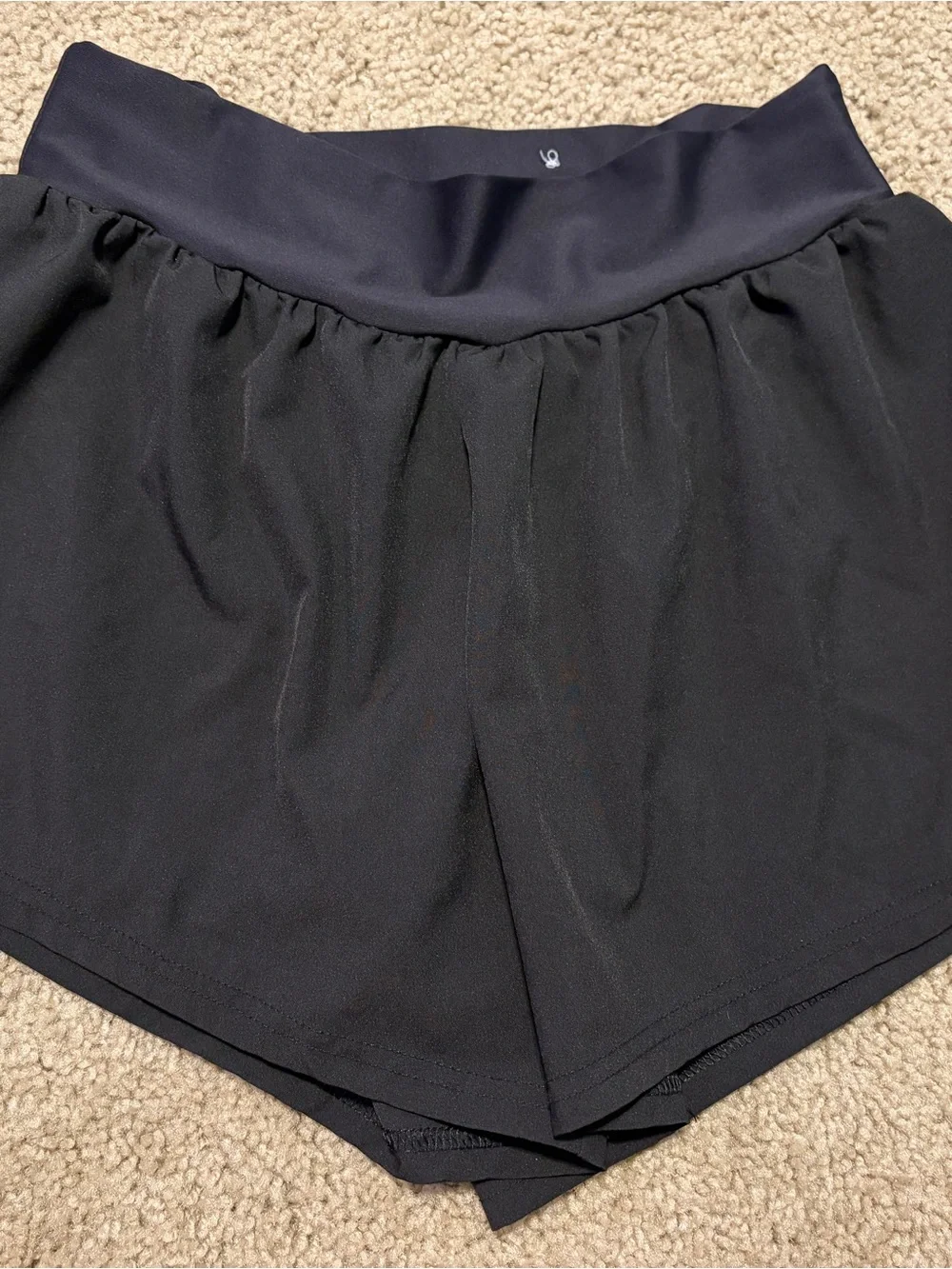 Old Navy Black Girls' Athletic Shorts with Wide Waistband